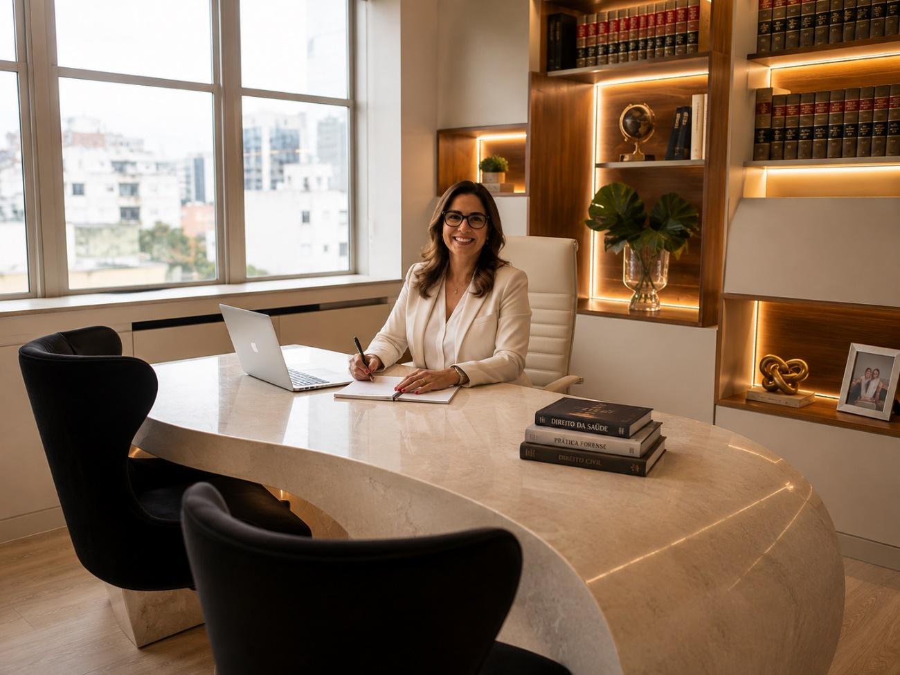 Alessandra Donadon em seu escritório